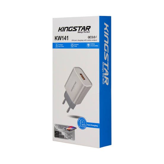 شارژر دیواری 18 وات برند KINGSTAR