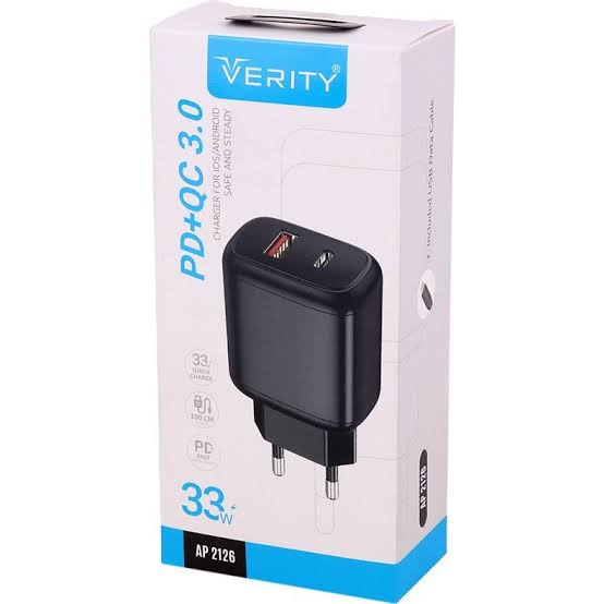 شارژر دیواری 33 وات برند VERITY